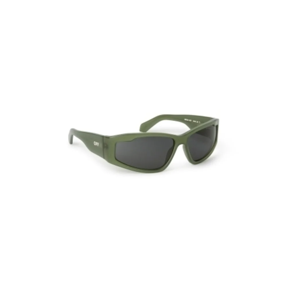 NWT Off-White Kimball Olive Green Shield 64mm Sunglasses